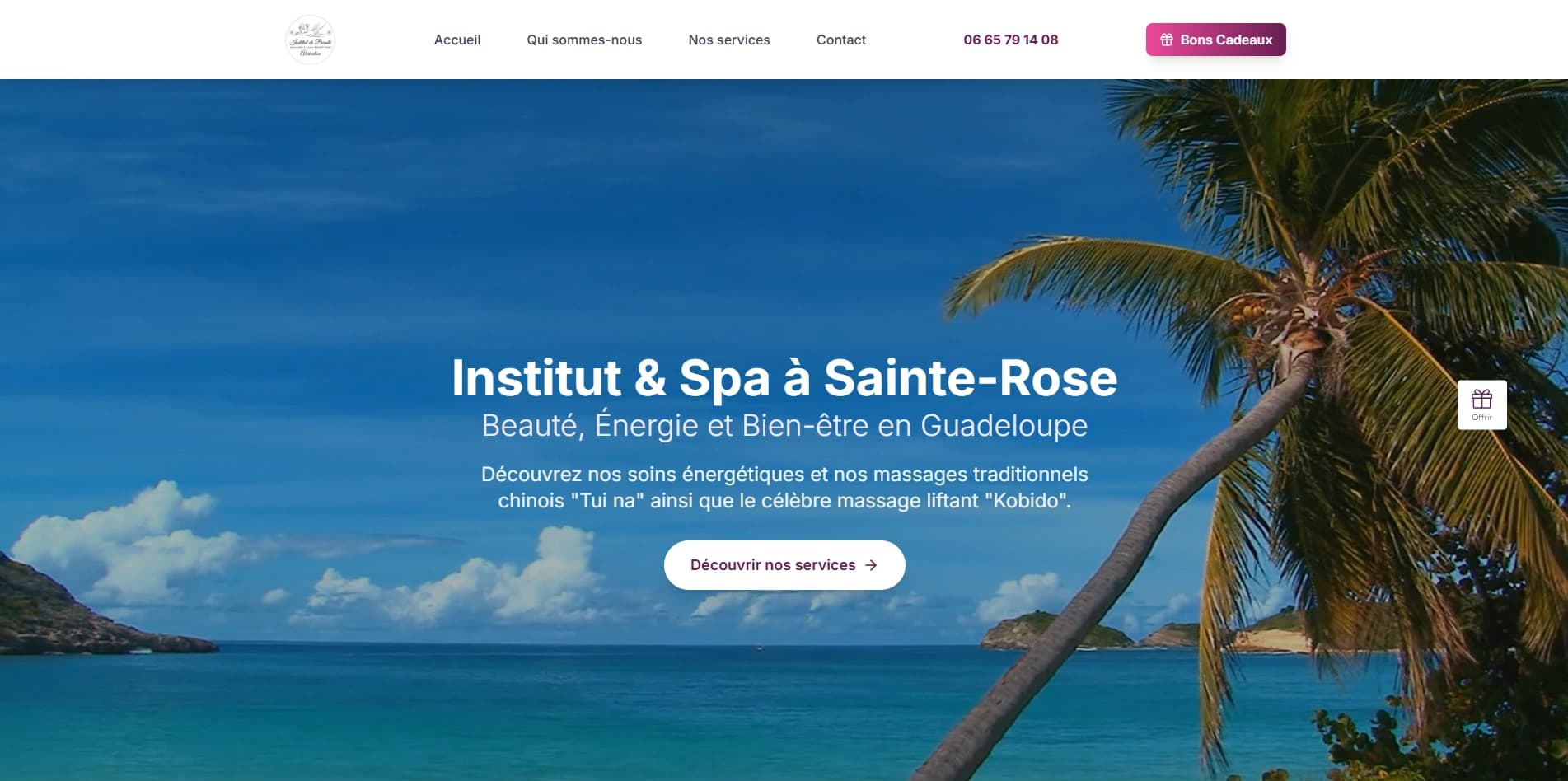 Aperçu du projet Institut & Spa Abricotine