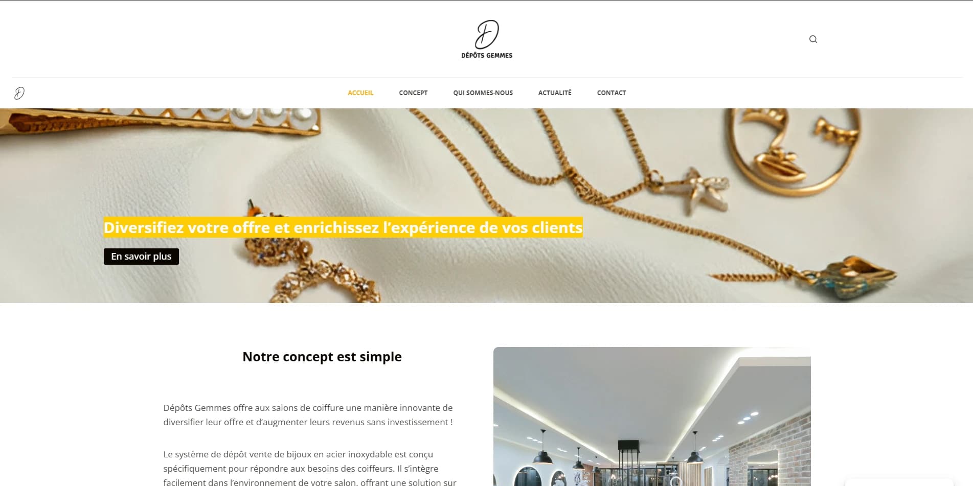 Aperçu du projet Dépôts Gemmes