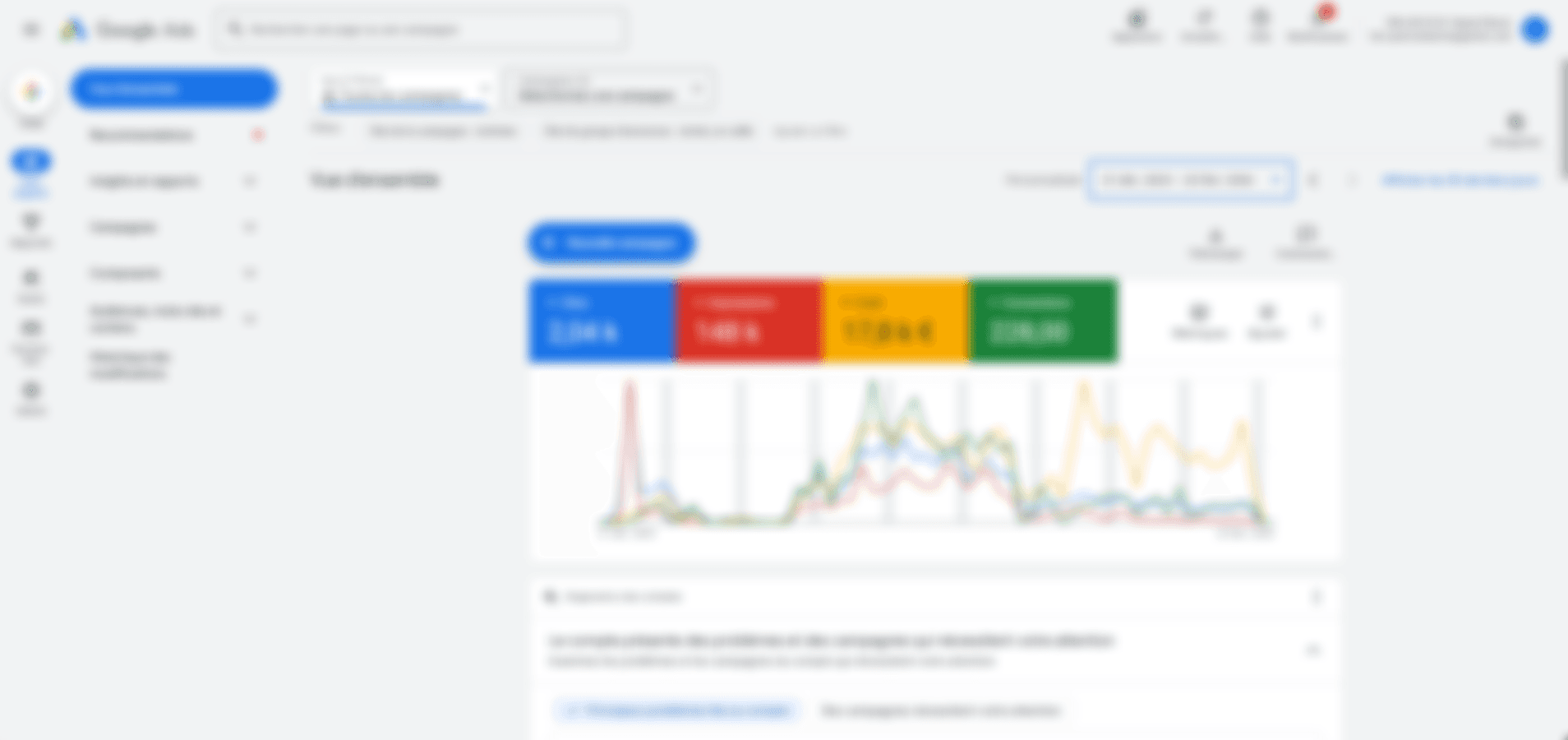 Capture du site Campagnes Google Ads multi-secteurs